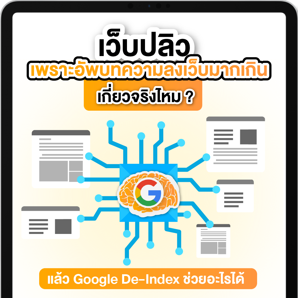 เว็บปลิว เพราะอัพบทความลงเว็บไซต์มากเกินไป เกี่ยวจริงไหม ? แล้ว Google De-Index ช่วยอะไรได้